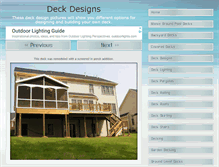 Tablet Screenshot of deckdesignspictures.com